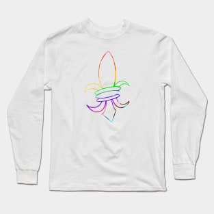 Rainbow Fleur de Lis Long Sleeve T-Shirt